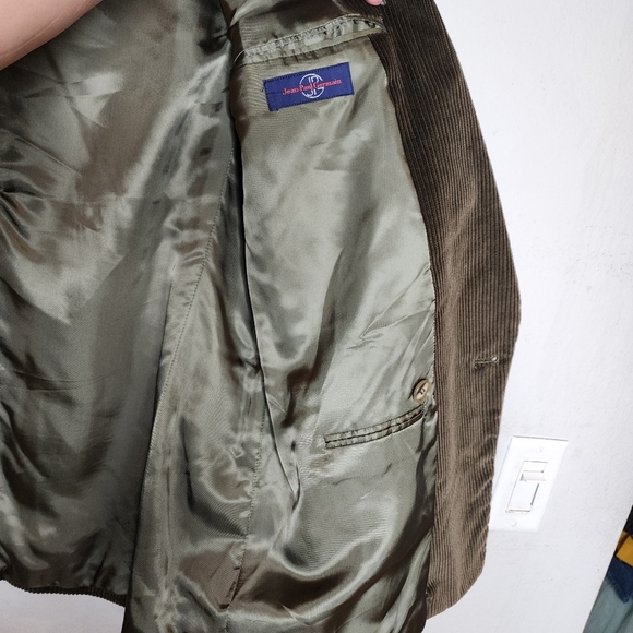 Men's Brown Double-Breasted Blazer - Picture 12 of 16